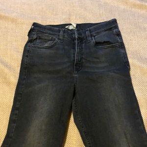 Topshop moto Jamie jeans in gray